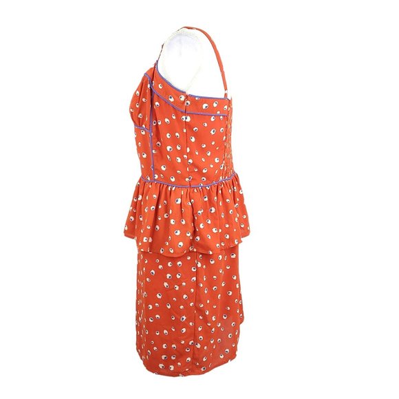 Pure Sugar Sundress Womens Size L Spaghetti Straps Red Blue Floral Dress NEW - Picture 5 of 11